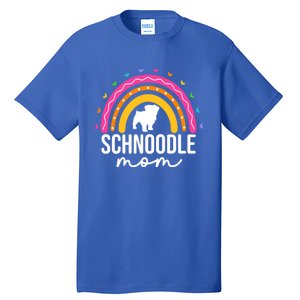 Cute Schnoodle Mom Schnoodle Dog Lover Mom Rainbow Gift Tall T-Shirt