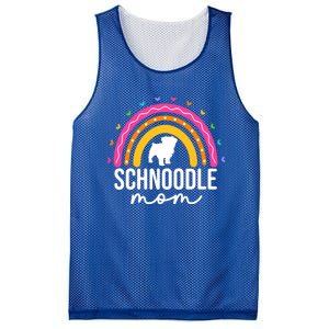 Cute Schnoodle Mom Schnoodle Dog Lover Mom Rainbow Gift Mesh Reversible Basketball Jersey Tank