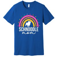 Cute Schnoodle Mom Schnoodle Dog Lover Mom Rainbow Gift Premium T-Shirt