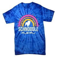 Cute Schnoodle Mom Schnoodle Dog Lover Mom Rainbow Gift Tie-Dye T-Shirt