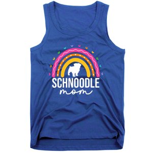 Cute Schnoodle Mom Schnoodle Dog Lover Mom Rainbow Gift Tank Top