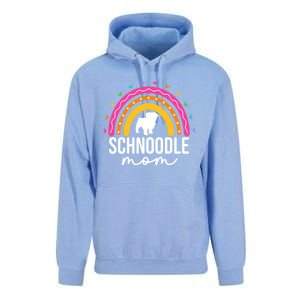 Cute Schnoodle Mom Schnoodle Dog Lover Mom Rainbow Gift Unisex Surf Hoodie