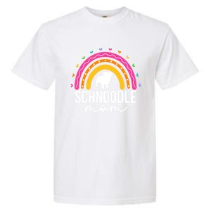 Cute Schnoodle Mom Schnoodle Dog Lover Mom Rainbow Gift Garment-Dyed Heavyweight T-Shirt