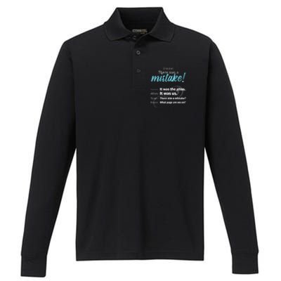 Choir Singing Music There Was A Mistake Performance Long Sleeve Polo