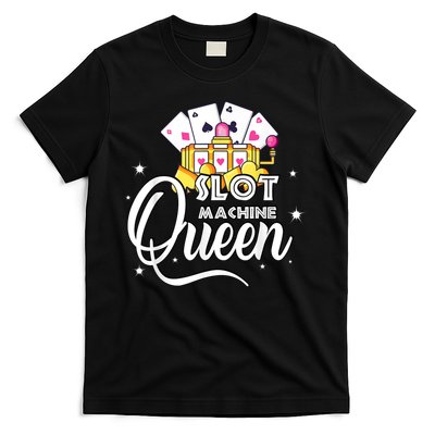 Cute Slot Machine Queen Funny Casino Gambling T-Shirt