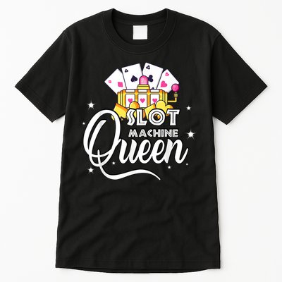 Cute Slot Machine Queen Funny Casino Gambling Tall T-Shirt