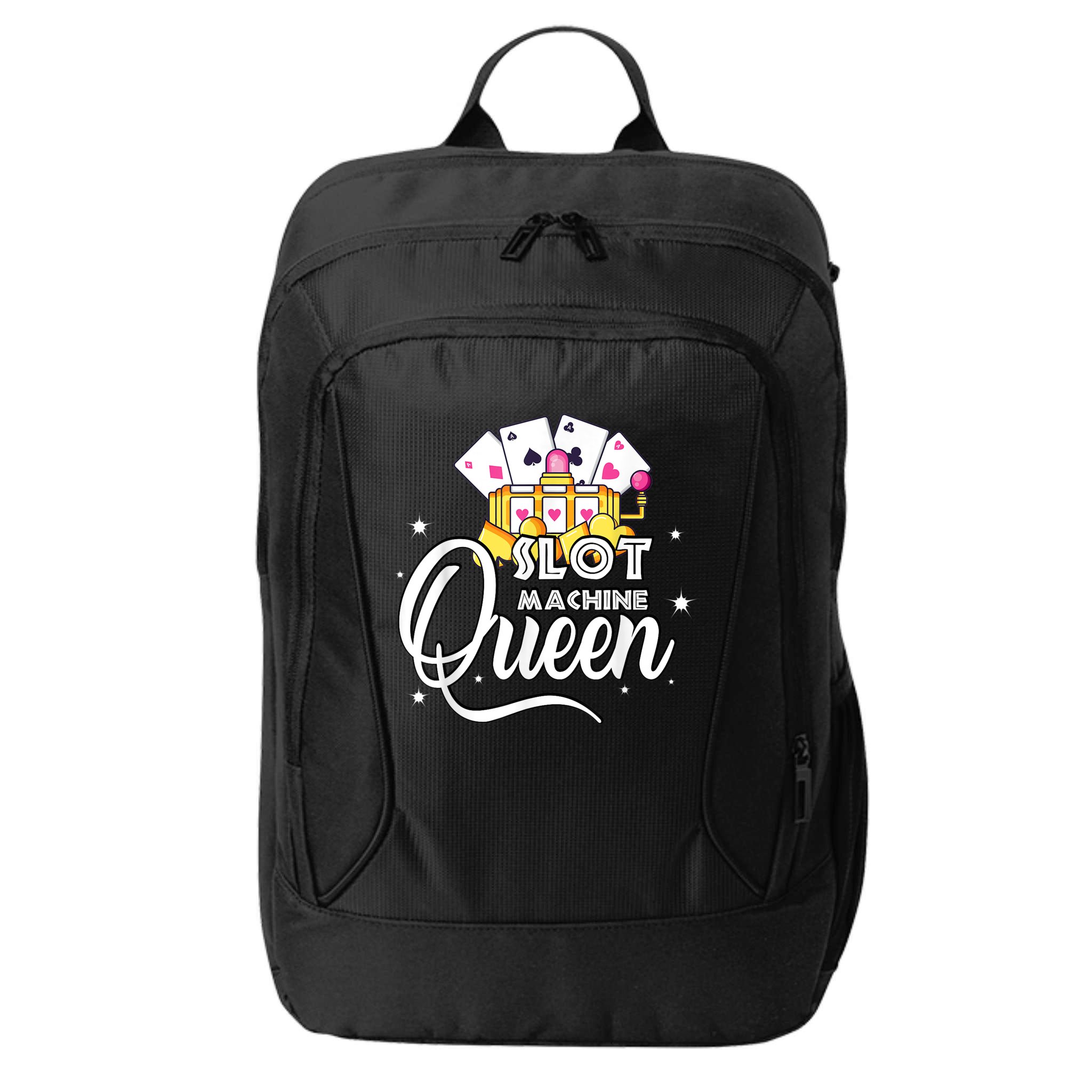 Cute Slot Machine Queen Funny Casino Gambling City Backpack