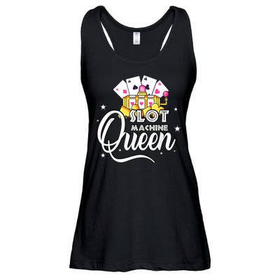Cute Slot Machine Queen Funny Casino Gambling Ladies Essential Flowy Tank