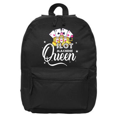 Cute Slot Machine Queen Funny Casino Gambling 16 in Basic Backpack