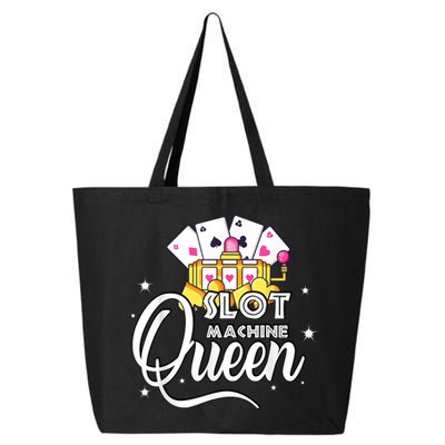 Cute Slot Machine Queen Funny Casino Gambling 25L Jumbo Tote