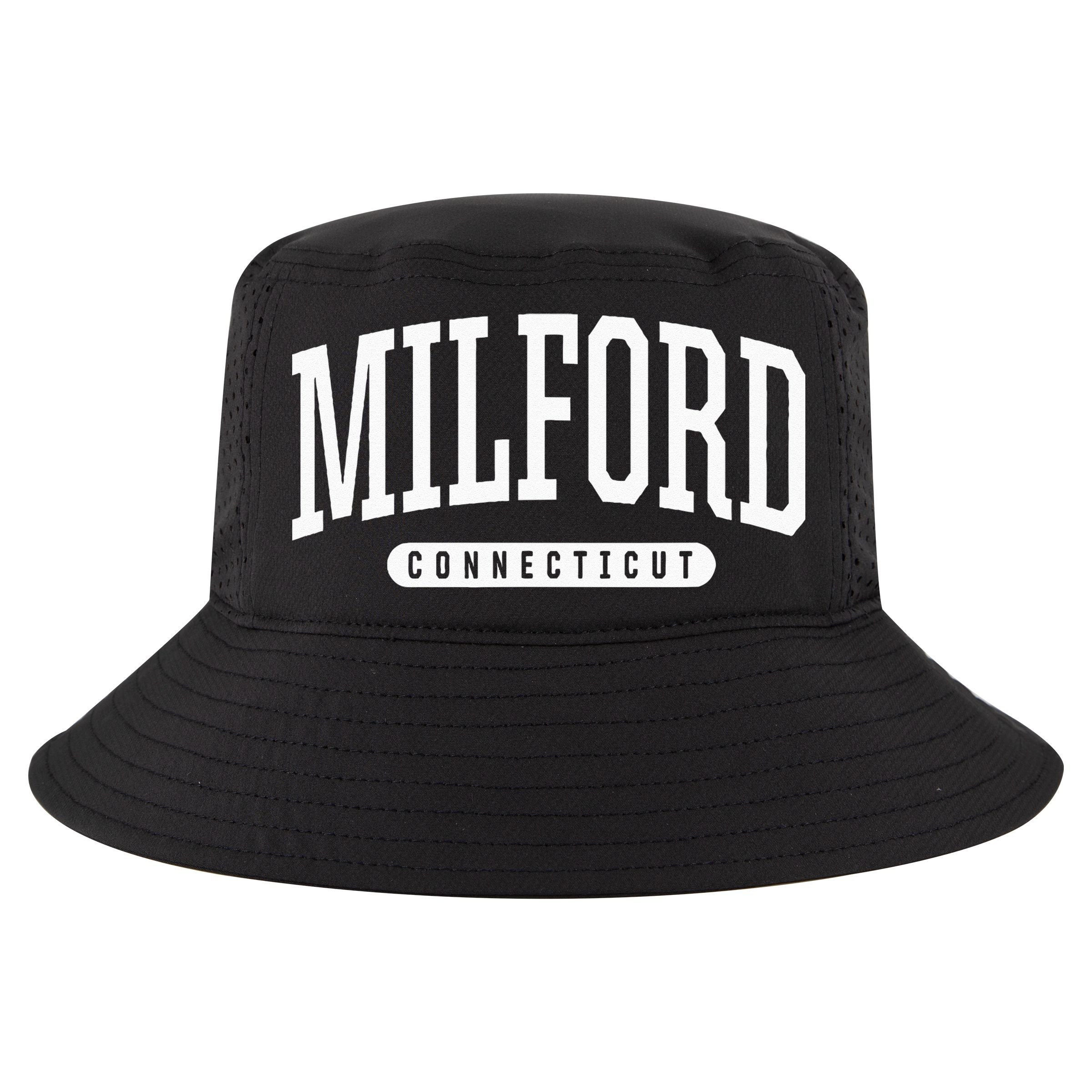 College Style Milford Connecticut Souvenir Gift Cool Comfort Performance Bucket Hat