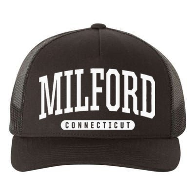 College Style Milford Connecticut Souvenir Gift Yupoong Adult 5-Panel Trucker Hat