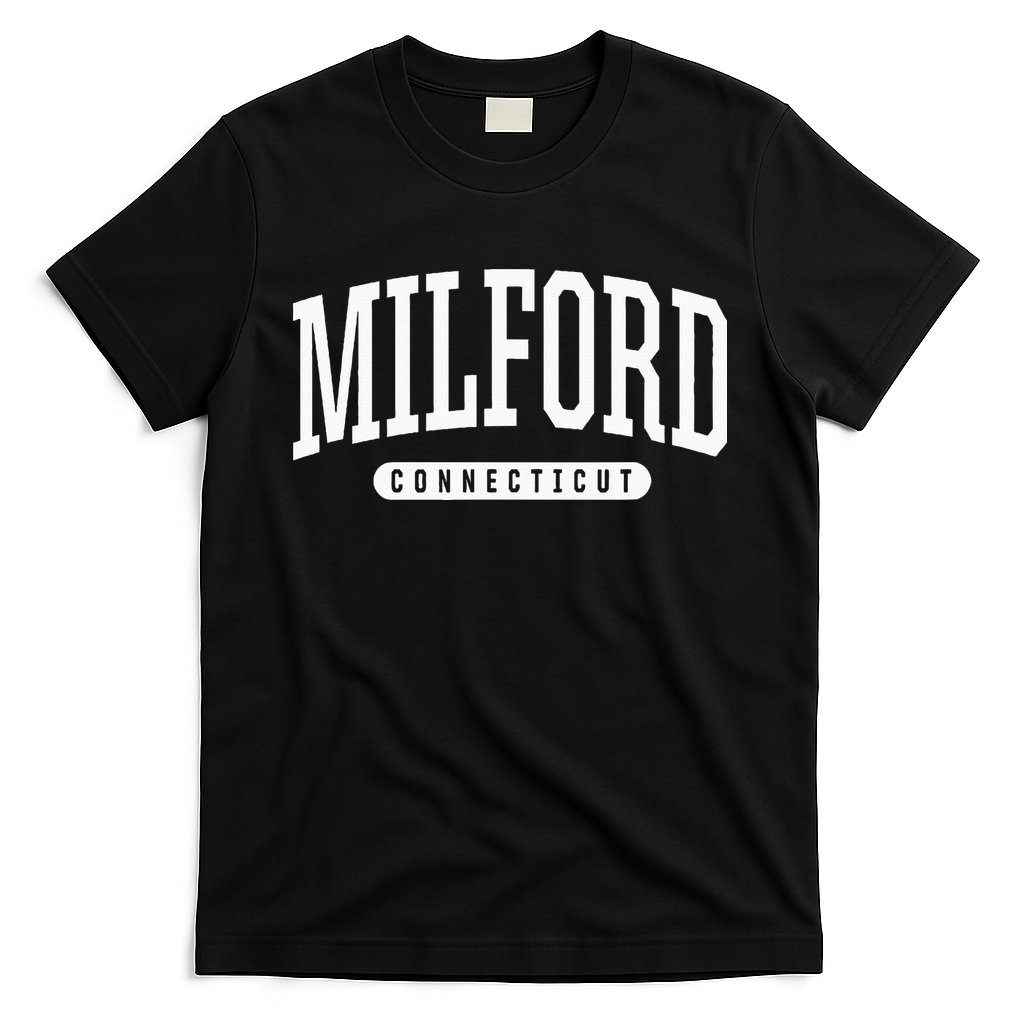 College Style Milford Connecticut Souvenir Gift T-Shirt