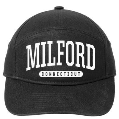 College Style Milford Connecticut Souvenir Gift 7-Panel Snapback Hat