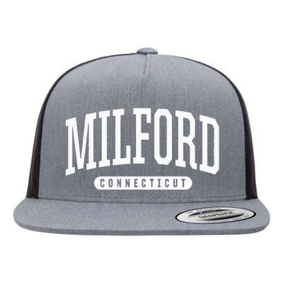 College Style Milford Connecticut Souvenir Gift Flat Bill Trucker Hat