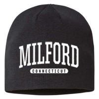 College Style Milford Connecticut Souvenir Gift Sustainable Beanie