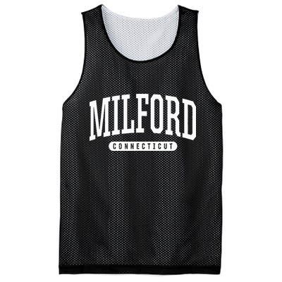 College Style Milford Connecticut Souvenir Gift Mesh Reversible Basketball Jersey Tank