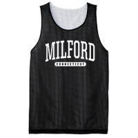 College Style Milford Connecticut Souvenir Gift Mesh Reversible Basketball Jersey Tank