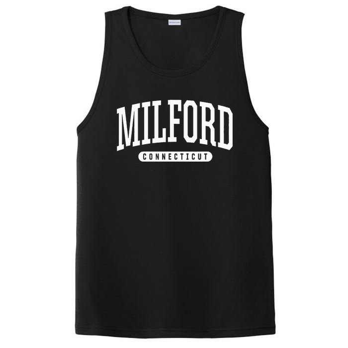 College Style Milford Connecticut Souvenir Gift PosiCharge Competitor Tank