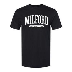 College Style Milford Connecticut Souvenir Gift Softstyle CVC T-Shirt