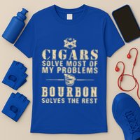 Cigars Solve Most Of My Problems Bourbon Does The Rest T-Shirt