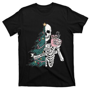 Christmas Sorta Merry Sorta Scary Skeleton Xmas Tree T-Shirt