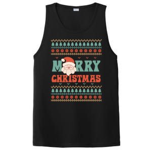 Cute Santa Merry Christmas PosiCharge Competitor Tank