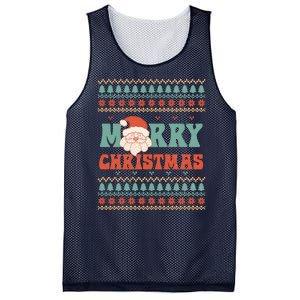 Cute Santa Merry Christmas Mesh Reversible Basketball Jersey Tank