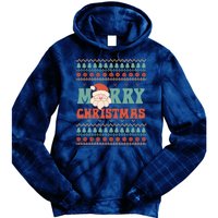 Cute Santa Merry Christmas Tie Dye Hoodie