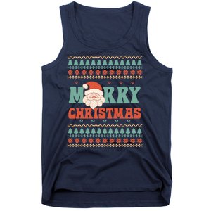 Cute Santa Merry Christmas Tank Top