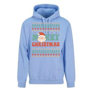 Cute Santa Merry Christmas Unisex Surf Hoodie