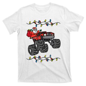 Christmas Santa Monster Truck Xmas T-Shirt