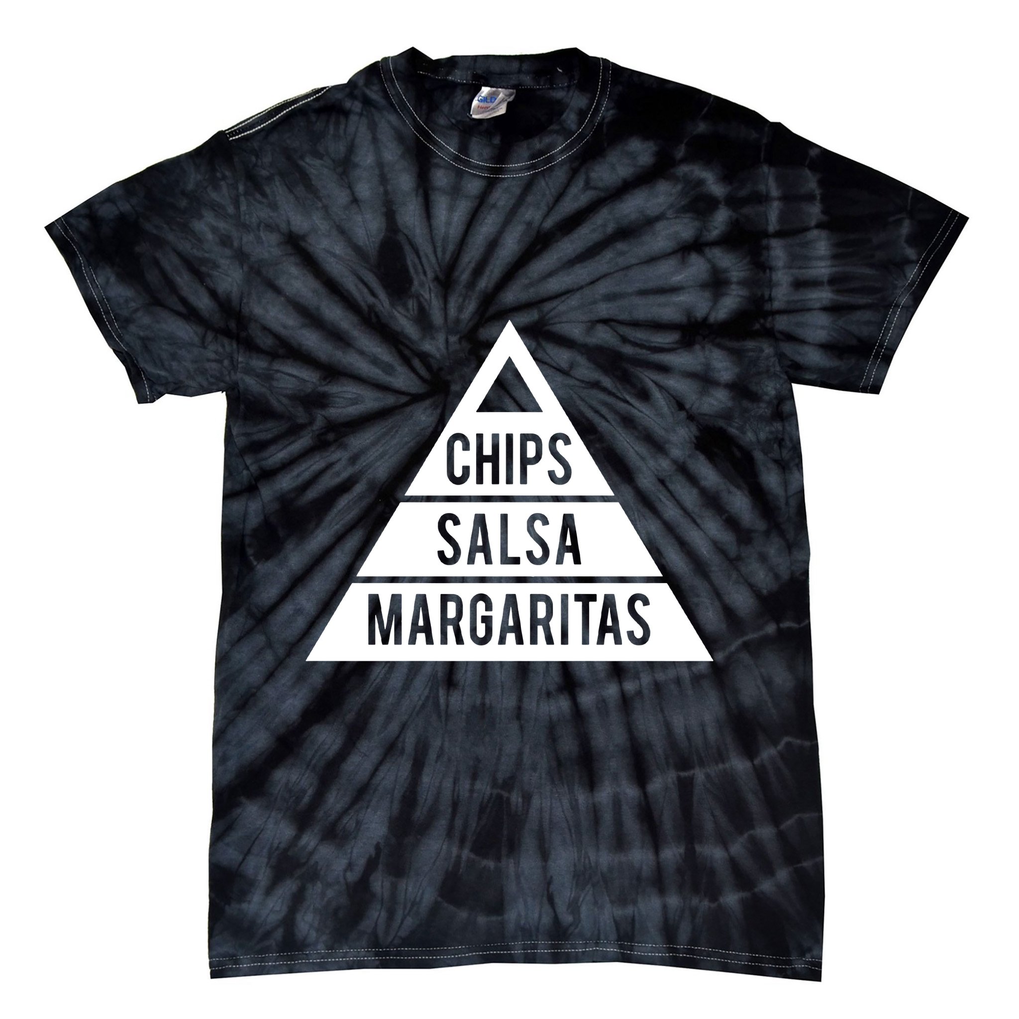 Chips Salsa Margaritas Tie-Dye T-Shirt