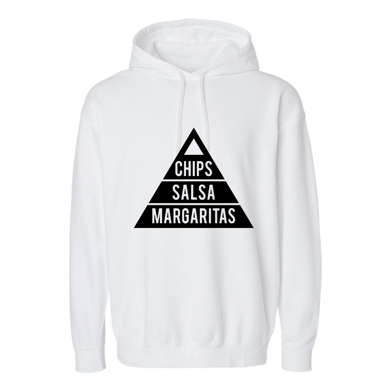 Chips Salsa Margaritas Garment-Dyed Fleece Hoodie