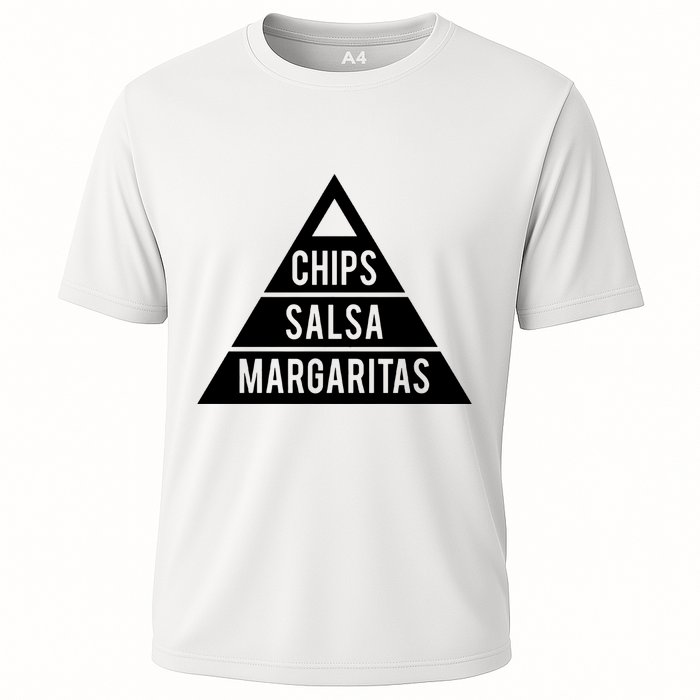 Chips Salsa Margaritas Cooling Performance Crew T-Shirt