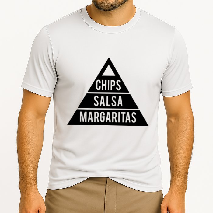 Chips Salsa Margaritas Cooling Performance Crew T-Shirt