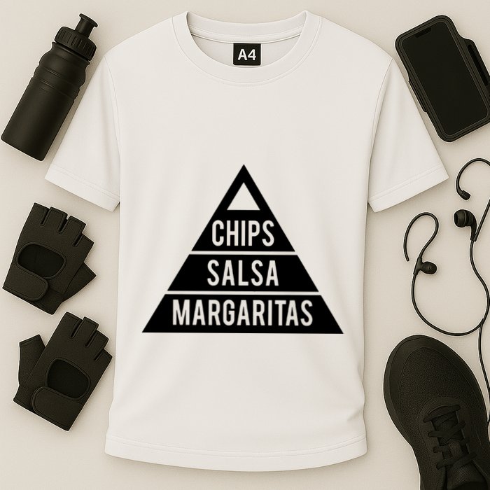 Chips Salsa Margaritas Cooling Performance Crew T-Shirt