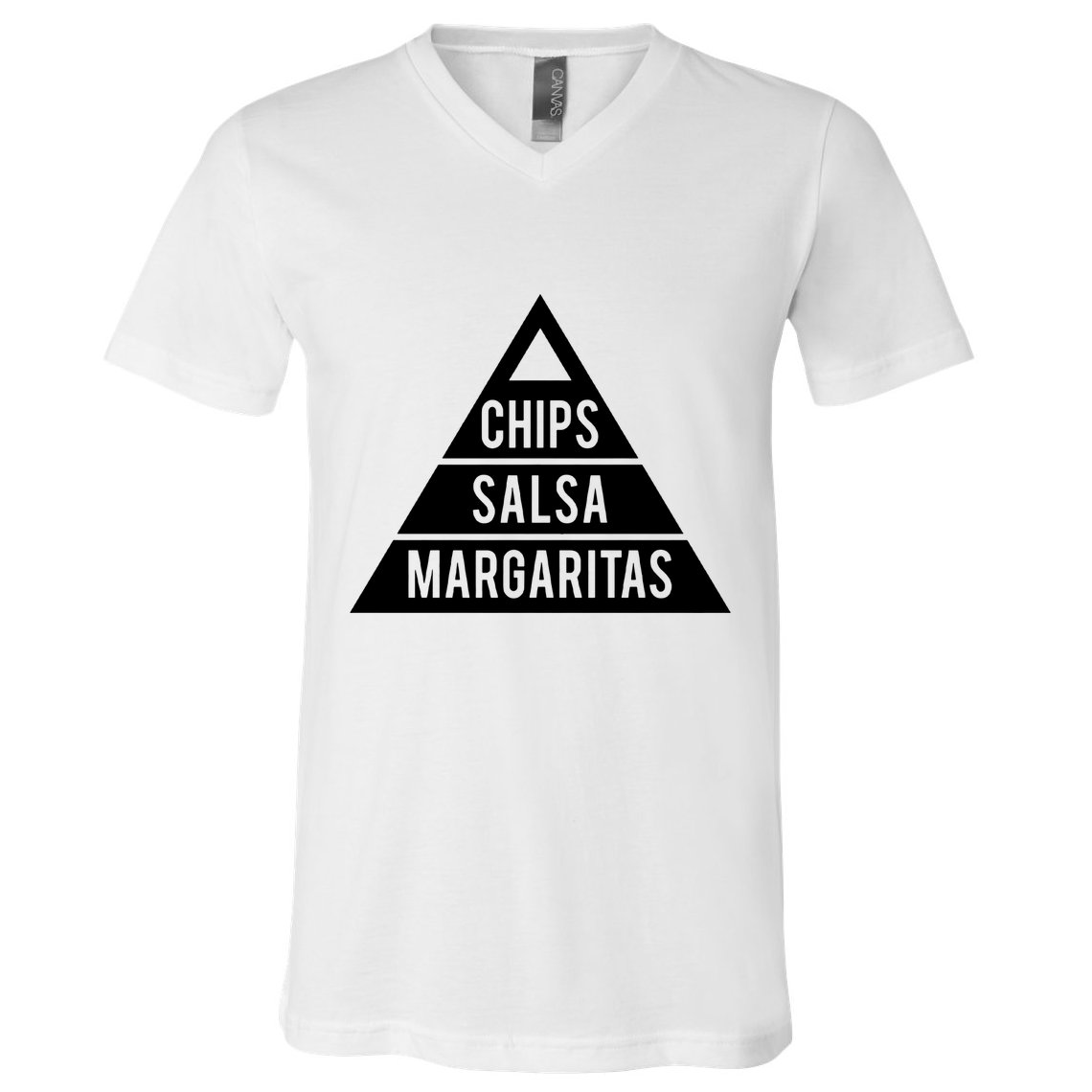 Chips Salsa Margaritas V-Neck T-Shirt