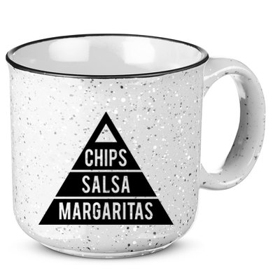 Chips Salsa Margaritas 15oz Campfire Ceramic Mug
