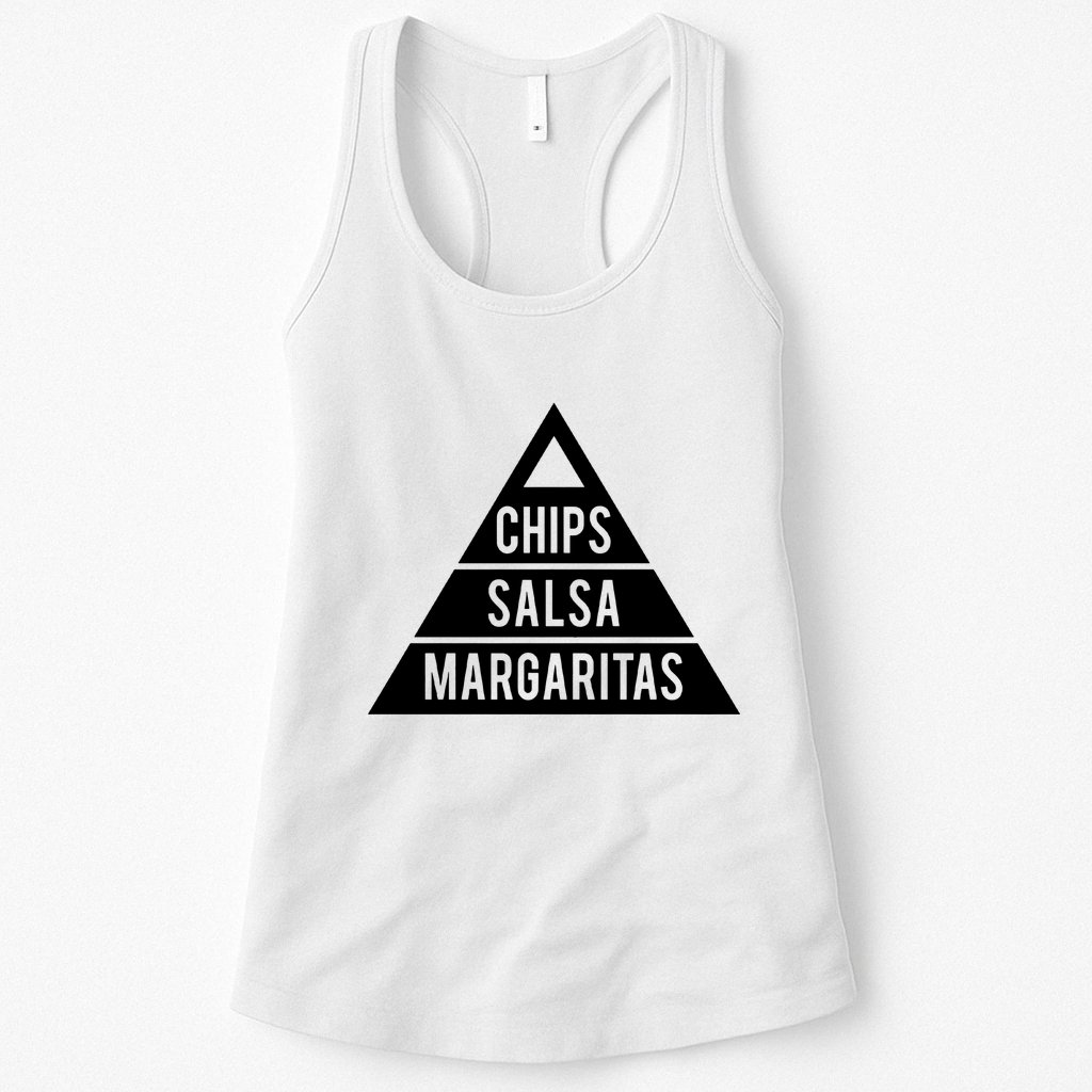 Chips Salsa Margaritas Womens Tank Top