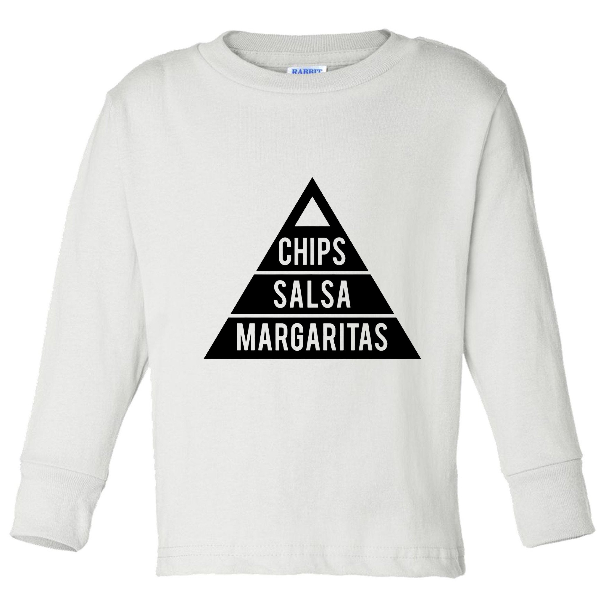 Chips Salsa Margaritas Toddler Long Sleeve Shirt