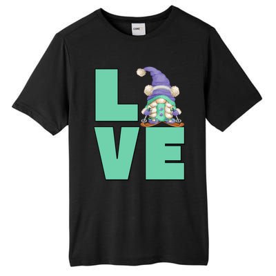 Cute Ski Mom Gnome Graphic And I Love Skiing Great Gift Tall Fusion ChromaSoft Performance T-Shirt