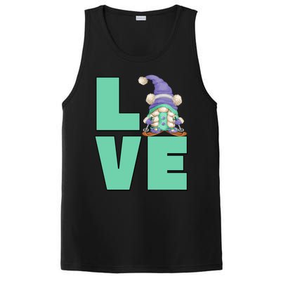 Cute Ski Mom Gnome Graphic And I Love Skiing Great Gift PosiCharge Competitor Tank