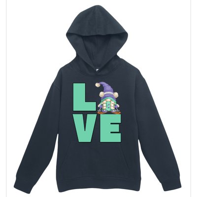 Cute Ski Mom Gnome Graphic And I Love Skiing Great Gift Urban Pullover Hoodie