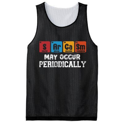 Chemistry Sarcasm May Occur Periodically Periodic Table Mesh Reversible Basketball Jersey Tank
