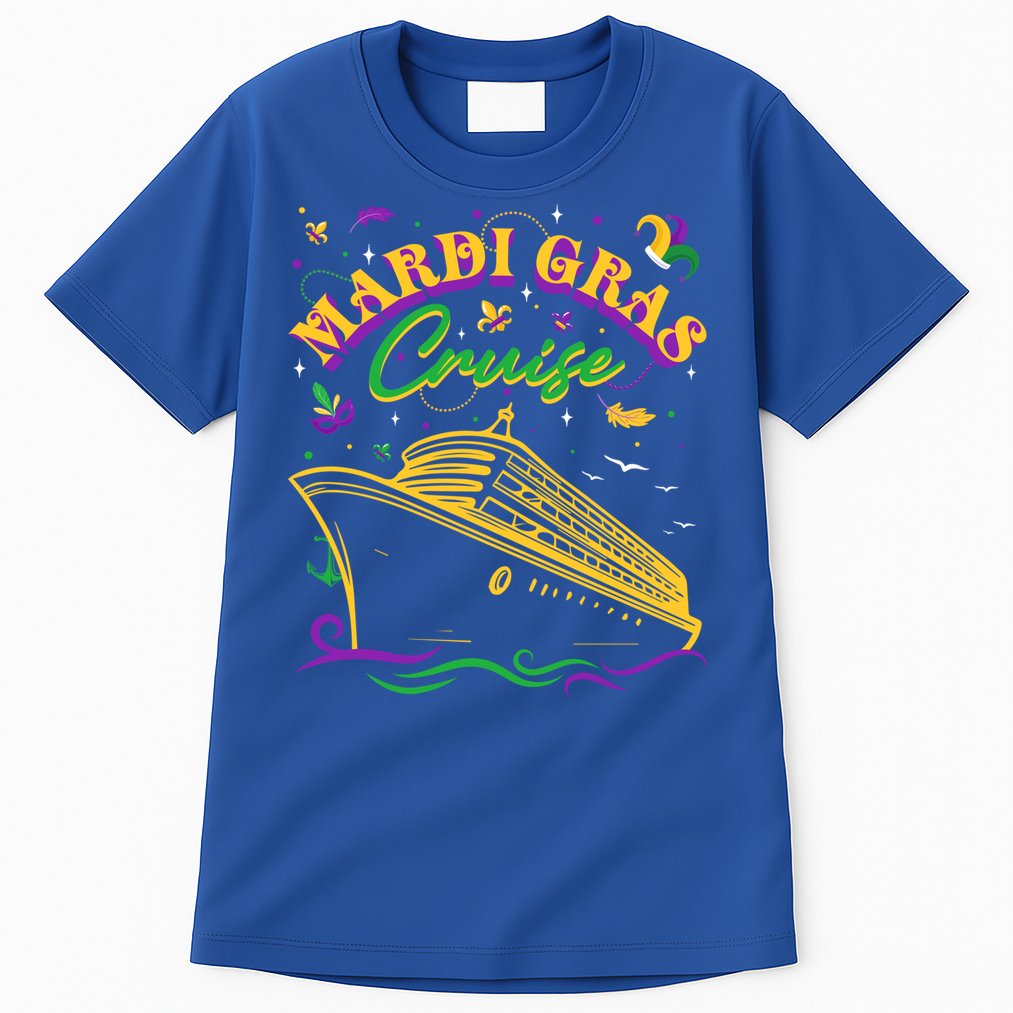Cruise Ship Mardi Gras Ship Vacation Family Trip Gift Tall T-Shirt