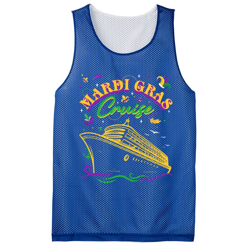 Cruise Ship Mardi Gras Ship Vacation Family Trip Gift Mesh Reversible Basketball Jersey Tank