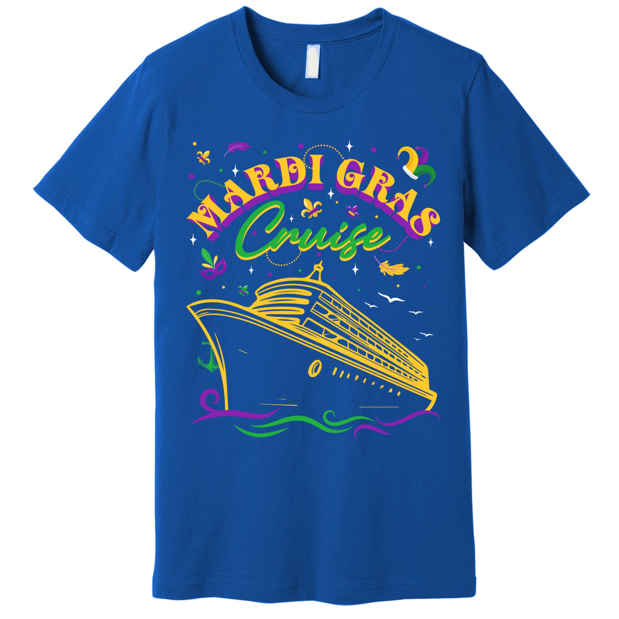 Cruise Ship Mardi Gras Ship Vacation Family Trip Gift Premium T-Shirt