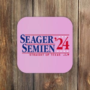 Corey Seager & Marcus Semien 24 Texas Baseball Coaster