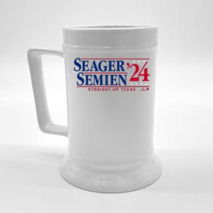 Corey Seager & Marcus Semien 24 Texas Baseball Beer Stein